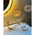 3 Tiers Crystal Candle Stand Holder
