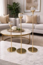 Crystal Stone Decorative Modern Pencil Candle