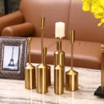 Set of 6 Metal Decorative Candle Holders - Image 2