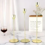 3 pcs Brass Candle Holder