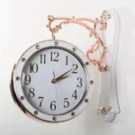 Modern Double Sided Wall Clock, Indoor Hanging