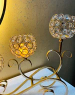 3 Tiers Crystal Candle Stand Holder - Image 2