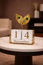 Metal Calender Showpiece for Table Decor - Image 3