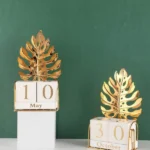 Metal Calender Showpiece for Table Decor