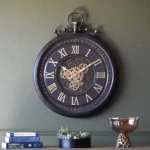 Vintage Gears Clock Stop Watch Design