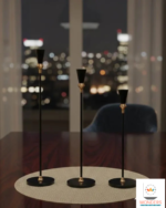 3pcs Metal Modern Pencil Candles | Home Décor - Image 3