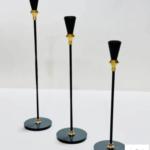 3pcs Metal Modern Pencil Candles | Home Décor
