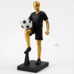 Imported Man Playing Football Sculpture Design