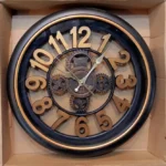 New Design Large Antique Transparent Wall Clock | Silent Smooth Machine Wall Clock for Home Decor