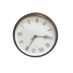BYB P2038 Brown Wall Clock | Silent Quartz Analog Wall Clock for Home Decor