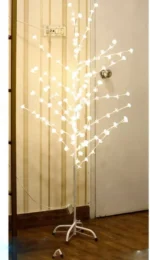 LED Costway Cherry Blossom White LED Tree Light Floor Lamp - Image 2