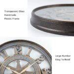 18 Inch Large Vintage 3D Digital Wall Clock | Silent Modern Wall Clock for Home & Office - Image 2
