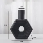 Inttox Ceramic Flower Vase | Minimal & Unique Decorative Vase for Home Décor - Image 2
