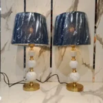 Marble Lamp Pair