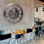 Vintage Style Moving Gear Wall Clock Roman Numeral Steampunk 20” New - Image 3