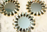 3 Pcs Fancy Glass Mirror Wall Motifs - Image 2