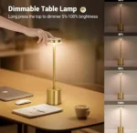 Led Metal 3 Colours Touch Lamp - Image 2