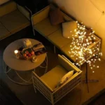LED Costway Cherry Blossom White LED Tree Light Floor Lamp - Image 3