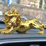 Creative Golden Metal Lion Statue
