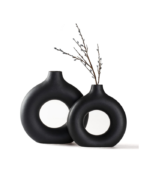 Imported Ceramic Donut Vase Set - Image 2
