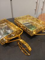 Imported Metal Cycle Tray Pair For Home Decor - Image 2