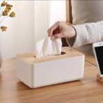 Imported PVC Wood Tissue Box