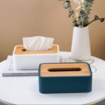 Imported PVC Wood Tissue Box - Image 2