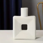 Nordic Square Vase | Full Ceramic