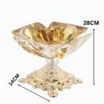 Elegant Golden Glass Tray for Serving - Image 4