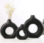 Imported Fiber Donut Vase Set - Image 2