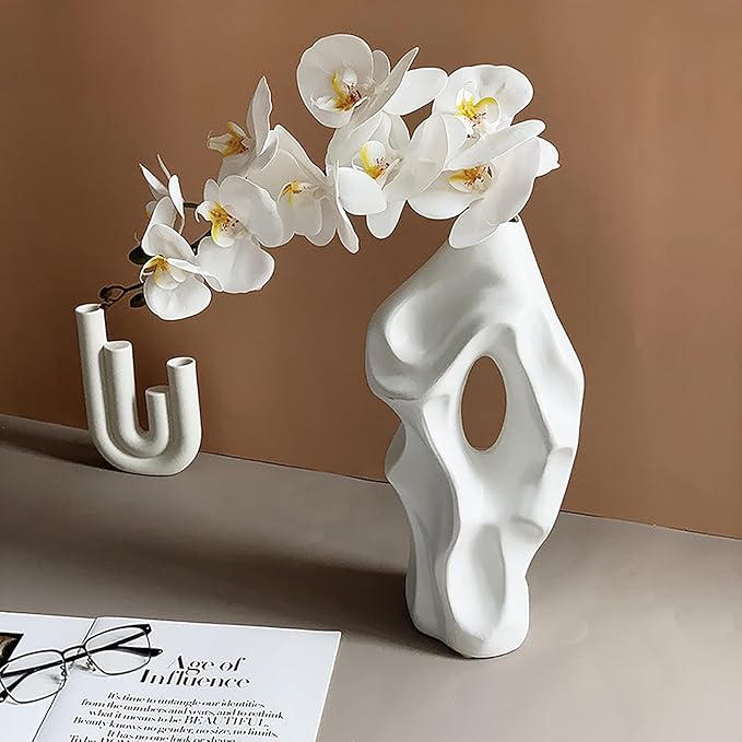 71zn+uHJ10S._AC_SX679_ Abstract Ceramic Vase For Home Decor - Image 1