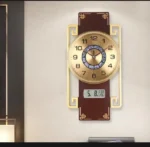 Luxury Analog & Digital Wall Clock with Temperature & Calendar Display - Image 2