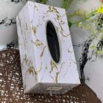 Aesthetic Marble Touch Design Tissue Box