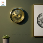 Imported Imperial Gold Precision With Moving Gears Clock