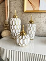 3 PCS Ceramic Candy Vase Set For Home Decor