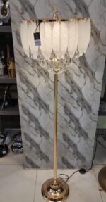 Vintage Charm Feather Crystal Floor Lamp - Image 2