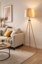 Corner Tripod Floor Lamp Black - Image 2