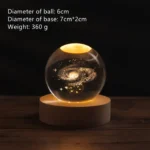 Cloud Moon Astronaut Series Luminous Crystal Ball - Image 2