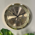 Imported Imperial Gold Precision With Moving Gears Clock