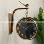 Imported Simple Black Double Sided Clock (13Inch)