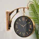 Imported Black Gold Double Sided Clock (12Inch)