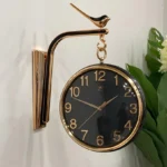 Imported Simple Black Double Sided Clock - Image 2