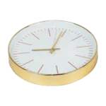 Imported Gold Modern Wall Clock – Silent Quartz Non-Ticking - Image 2