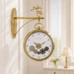 Luxury Gears Moving Double Face Clock (CL1040)