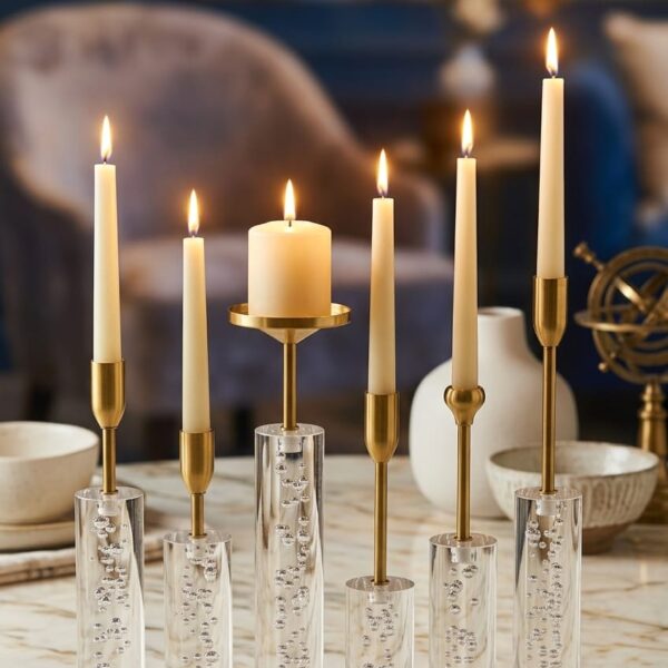 Set Of 6 Crystal Candle Stand | Best Online Home Decoration Shop | Deer Set (Set) | Gul Plaza Vendor | Trusted Online Home Decor Shop | Best Online Home Decor Shop In Karachi | Wonders Decor | Affordable Price Shop.