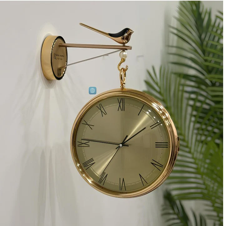 rn-image_picker_lib_temp_0535cbbd-fdf4-44cc-8728-7ce38f50ab94 Imported Aesthetic Golden Double Sided Clock - Image 1