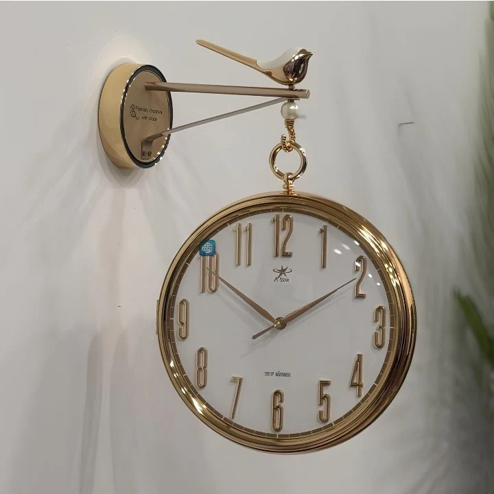 rn-image_picker_lib_temp_a439f354-6c3c-4d0d-9e9c-e71048fdc1bf Imported Classy Gold Num Double Sided Clock - Image 1