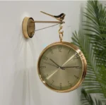 Imported Aesthetic Golden Double Sided Clock - Image 2