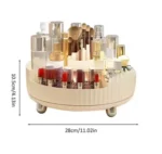 Rotating Lipstick Partition Vanity Tray Organizer - Image 2