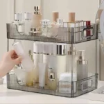 Acrylic Double Layer Makeup Organizer - Image 2